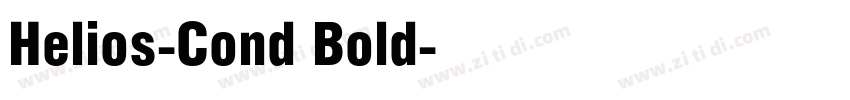 Helios-Cond Bold字体转换